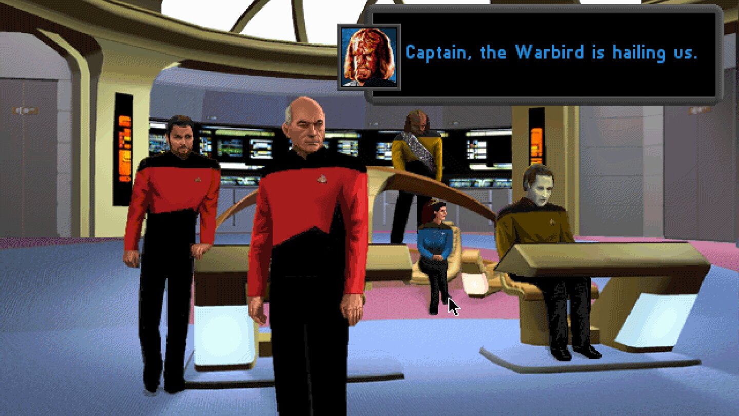Star Trek: The Next Generation - A Final Unity (1995)Auch Captain Picard wird zum Abenteuer-Star: Das Trek-Debüt von Spectrum Holobyte kombiniert bewährte Point-and-click-Tugenden mit einer ansatzweise lästigen Schiffssteuerungskomponente.