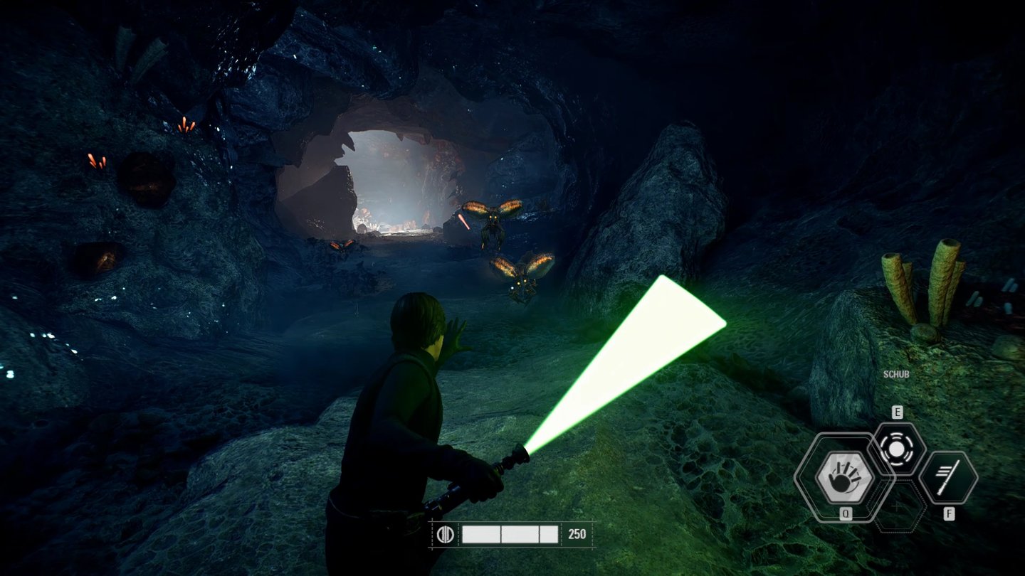 Star Wars: Battlefront 2Der Kampagnen-Abschnitt mit Luke Skywalker enttäuscht, weil wir mit unserem Laserschwert hauptsächlich nervige Käfer wegbrutzeln sollen.