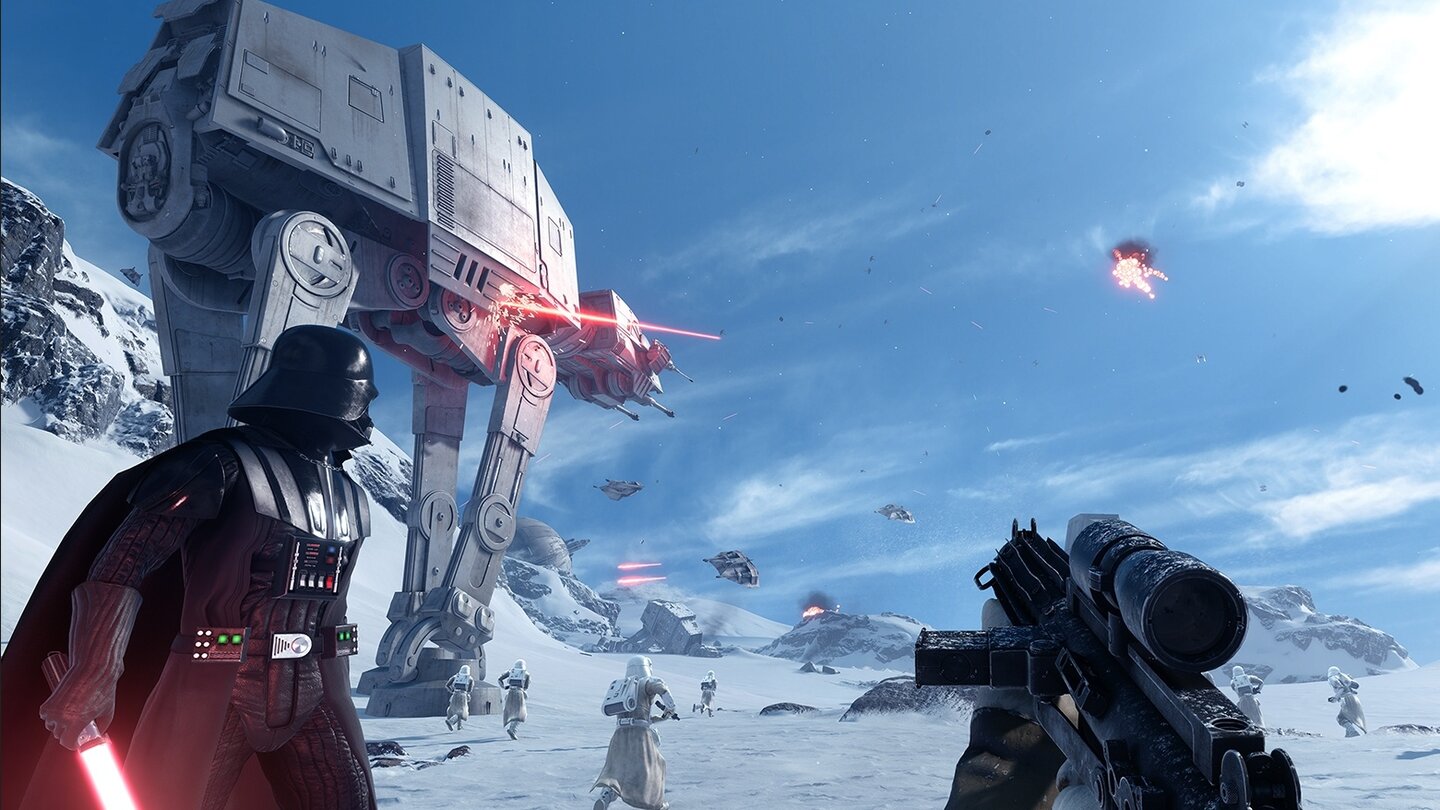 2015: AT-AT SuperstarIm neuesten Star-Wars-Spiel wird der AT-AT derart geschätzt, dass er einen eigenen Spielmodus namens Walker Assault auf den stählernen Leib geschrieben bekommt.