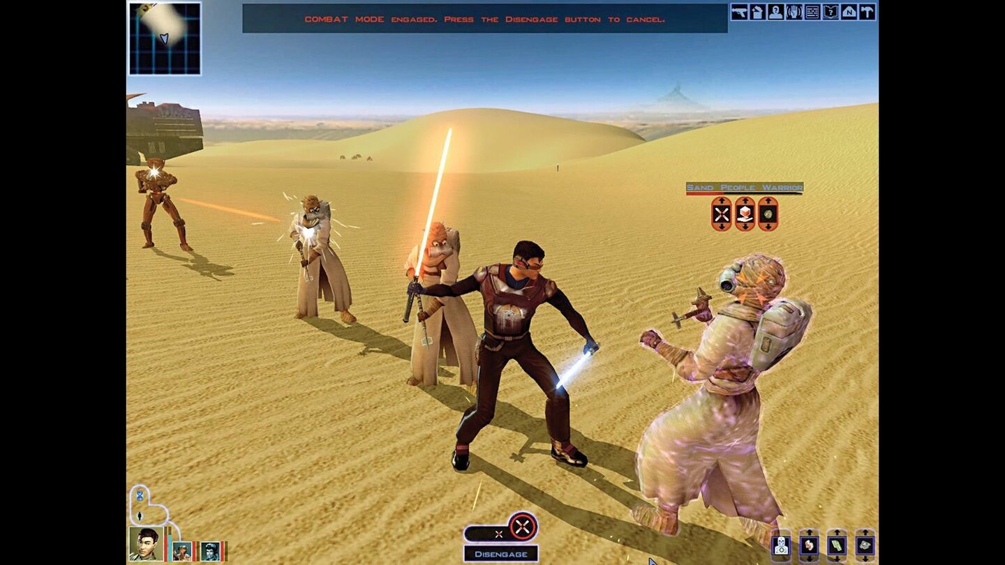 Knights of the Old Republic (2003)Die kanadischen Rollenspiel-Experten von Bioware hauen im Juli das erste Solo-RPG im Star-Wars-Universum raus und schaffen damit vom Fleck weg einen Instant-Klassiker. Das gelingt vor allem durch die gelungene und Star-Wars-würdige Hintergrundgeschichte, die Bioware-typischen komplexen Spielmechaniken und Charakterzeichnungen und die spannenden Quests. So werden auch Spieler überzeugt, die eigentlich wenig mit der Marke anfangen können. Star Wars-Veteranen lockt hingegen das unverbrauchte Szenario 4000 Jahre vor den Ereignissen der Filme.