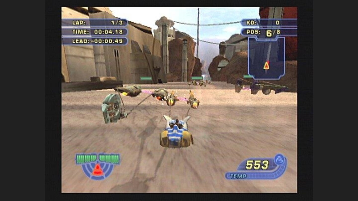 Racing through the streets of Mos Eisely