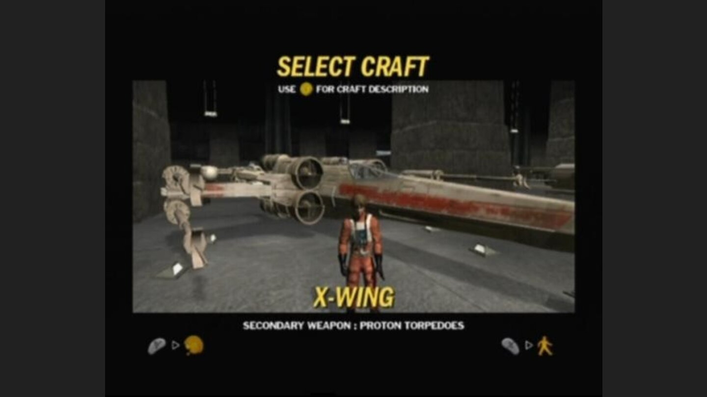 Before the actual mission starts, youll be able to select your craft