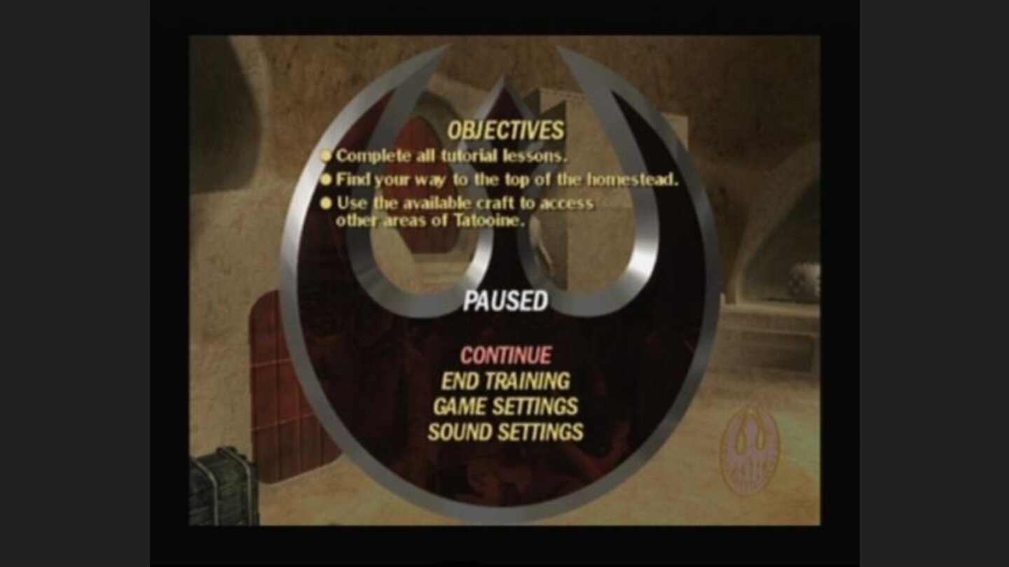 Pause the game to see mission objectives