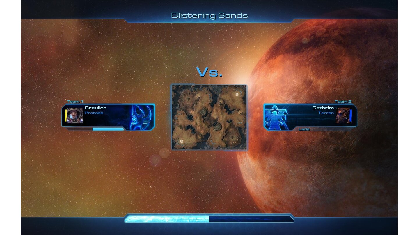 StarCraft 2 - Beta-Screenshots... und steigen direkt in ein 1vs1-Match ein.