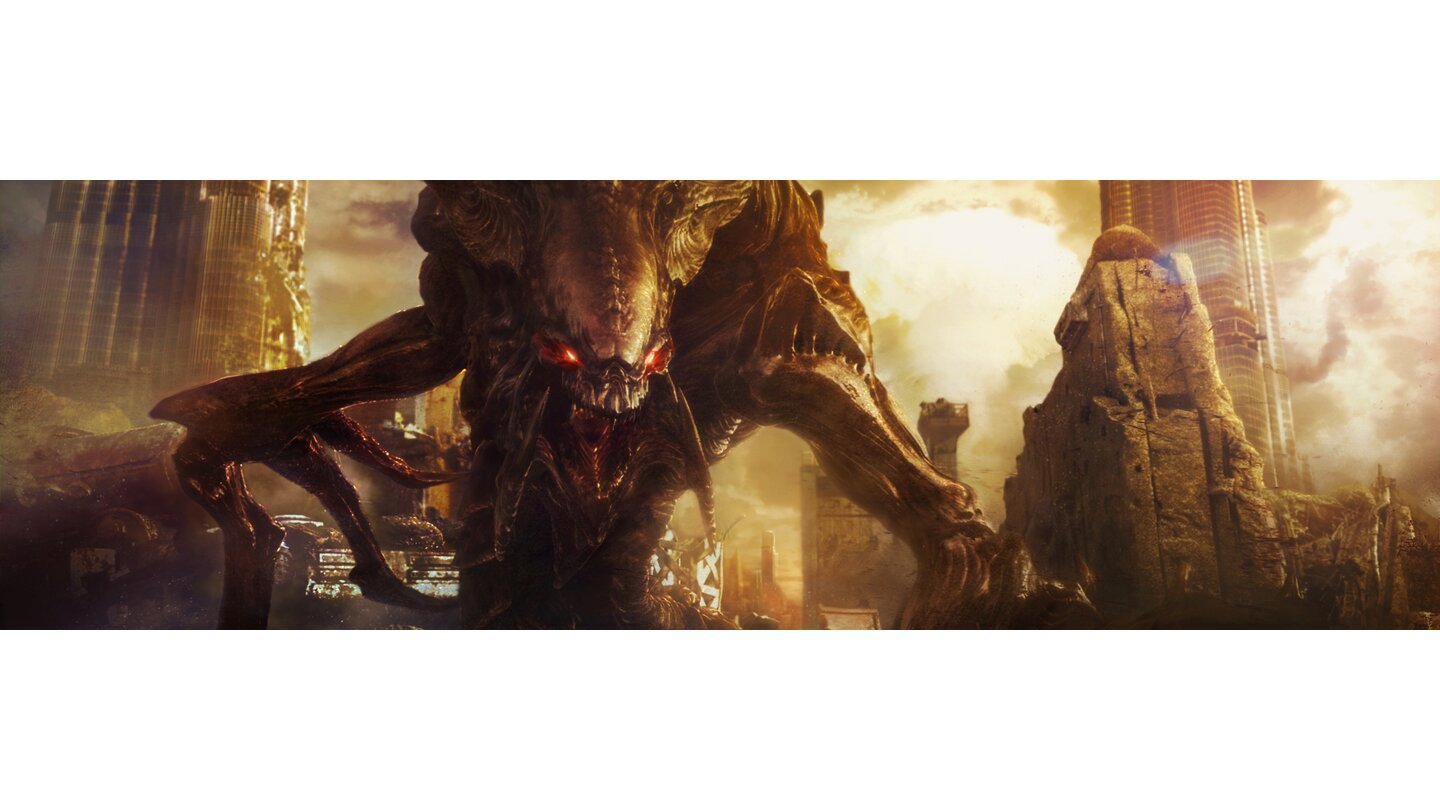 » Dualscreen-Wallpaper zu StarCraft 2: Heart of the Swarm herunterladen