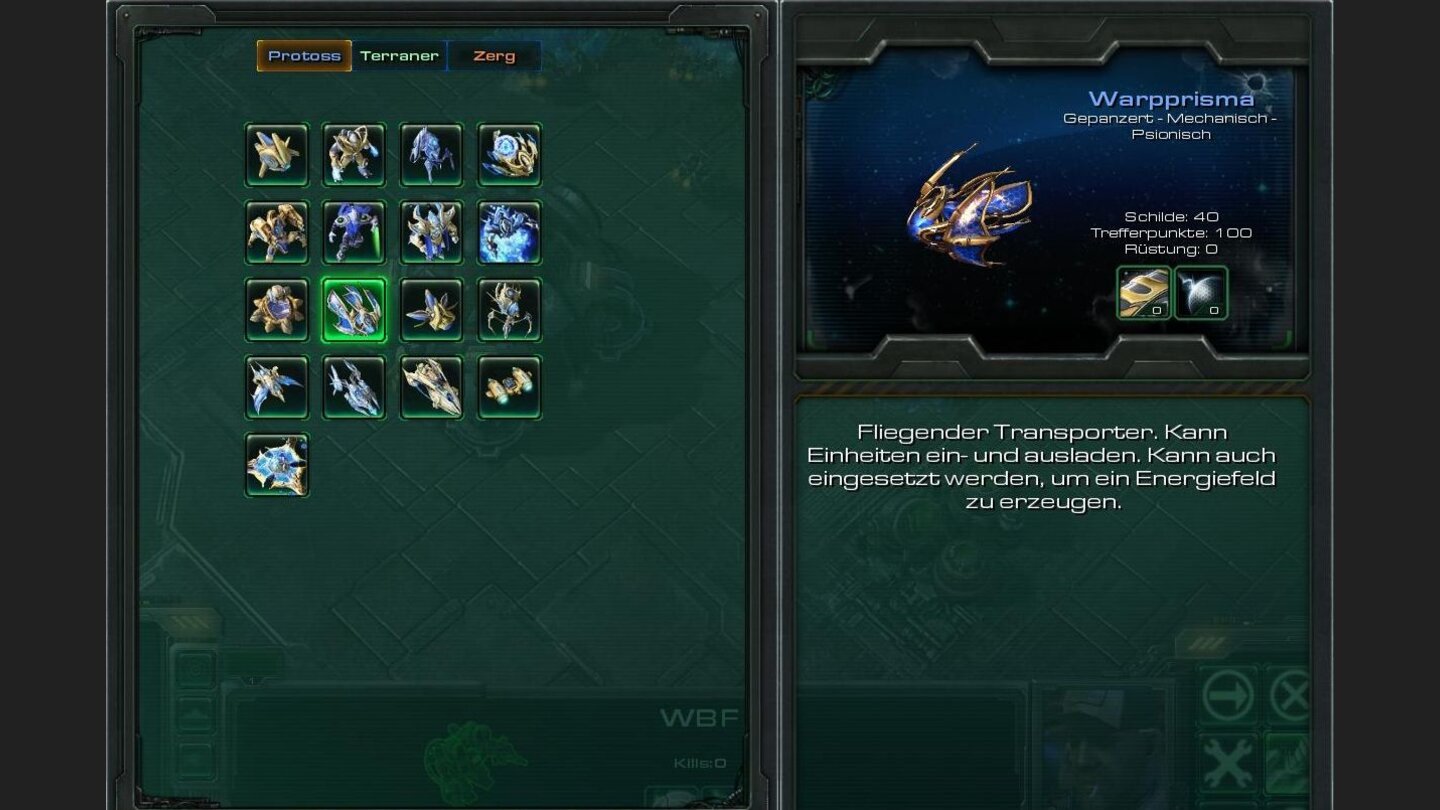 StarCraft 2 - Einheiten aus der BetaProtoss: Warpprisma