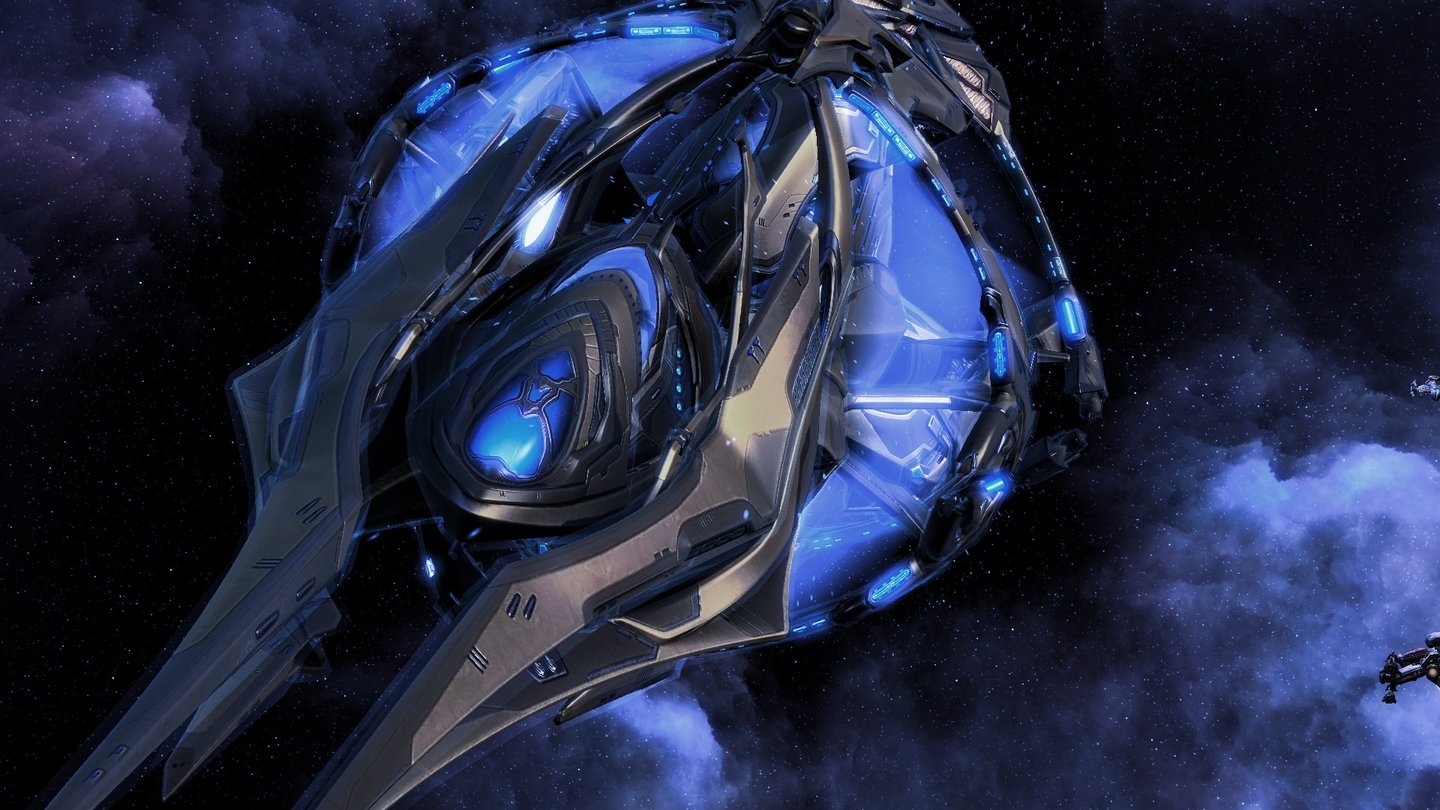 Starcraft 2: Legacy of the VoidDie Speer des Adun ist Mutterschiff, Kommandozentrale und unsere mächtigste Waffe in einem.