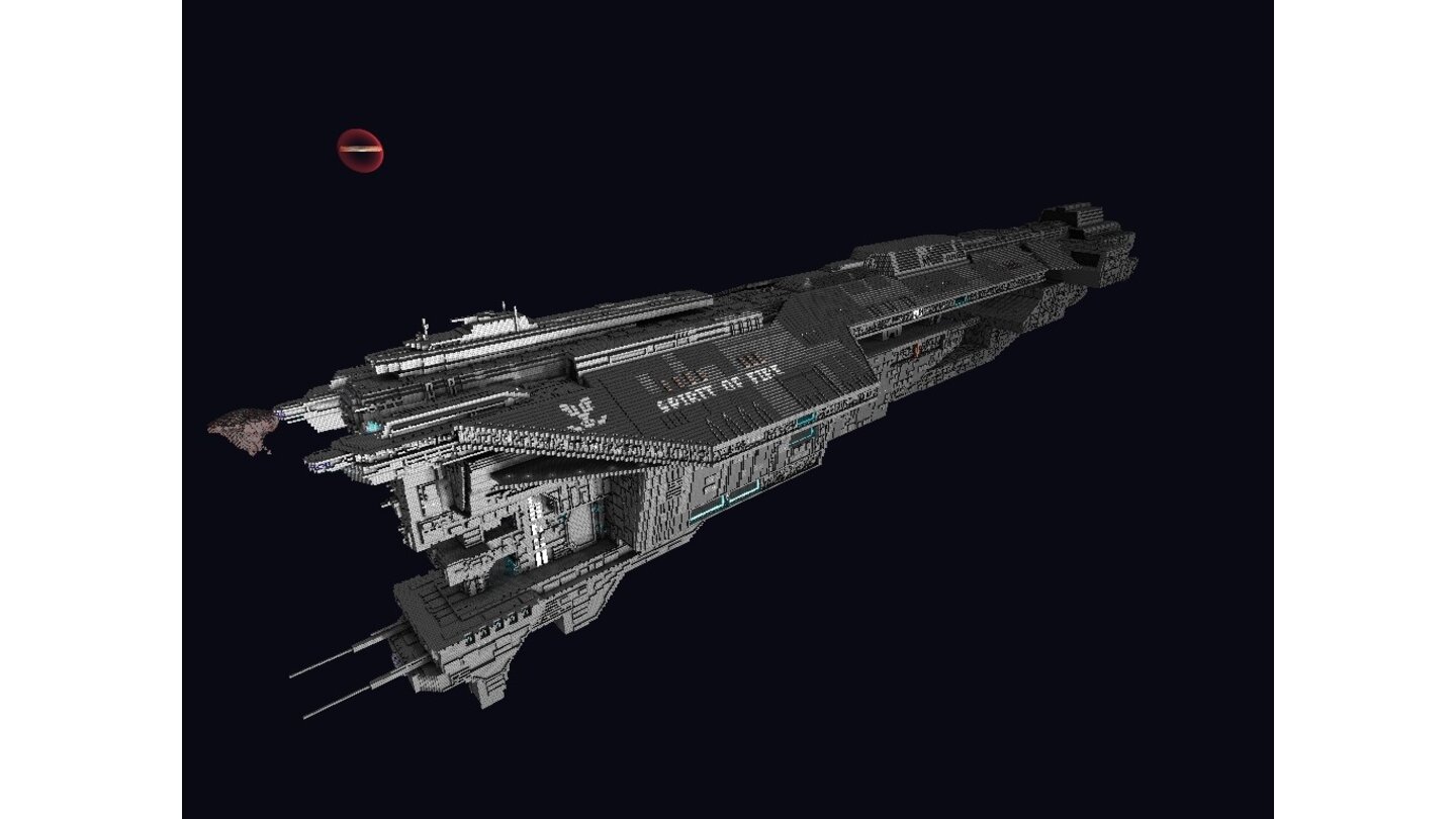 StarMade - Spieler-RaumschiffeSpirit of Fire (von tenk11kamikaza) - http://star-made.org/node/13932