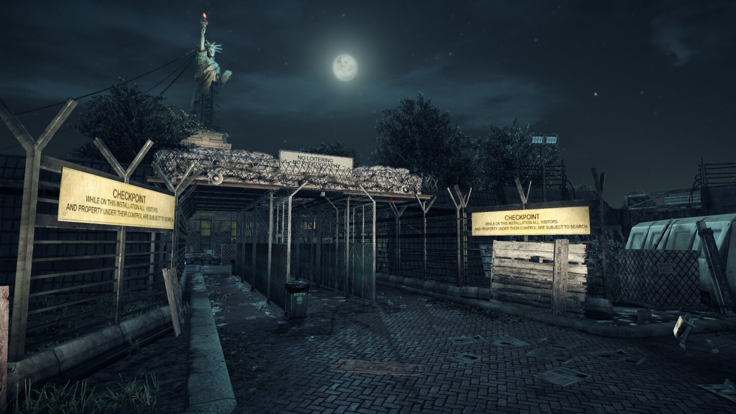 Cysis 2 - Multiplayer-Karte: StatueDie Karte Statue bildet zusammen mit »Evakuierungszone« ein größeres Schlachtfeld namens Liberty Island.