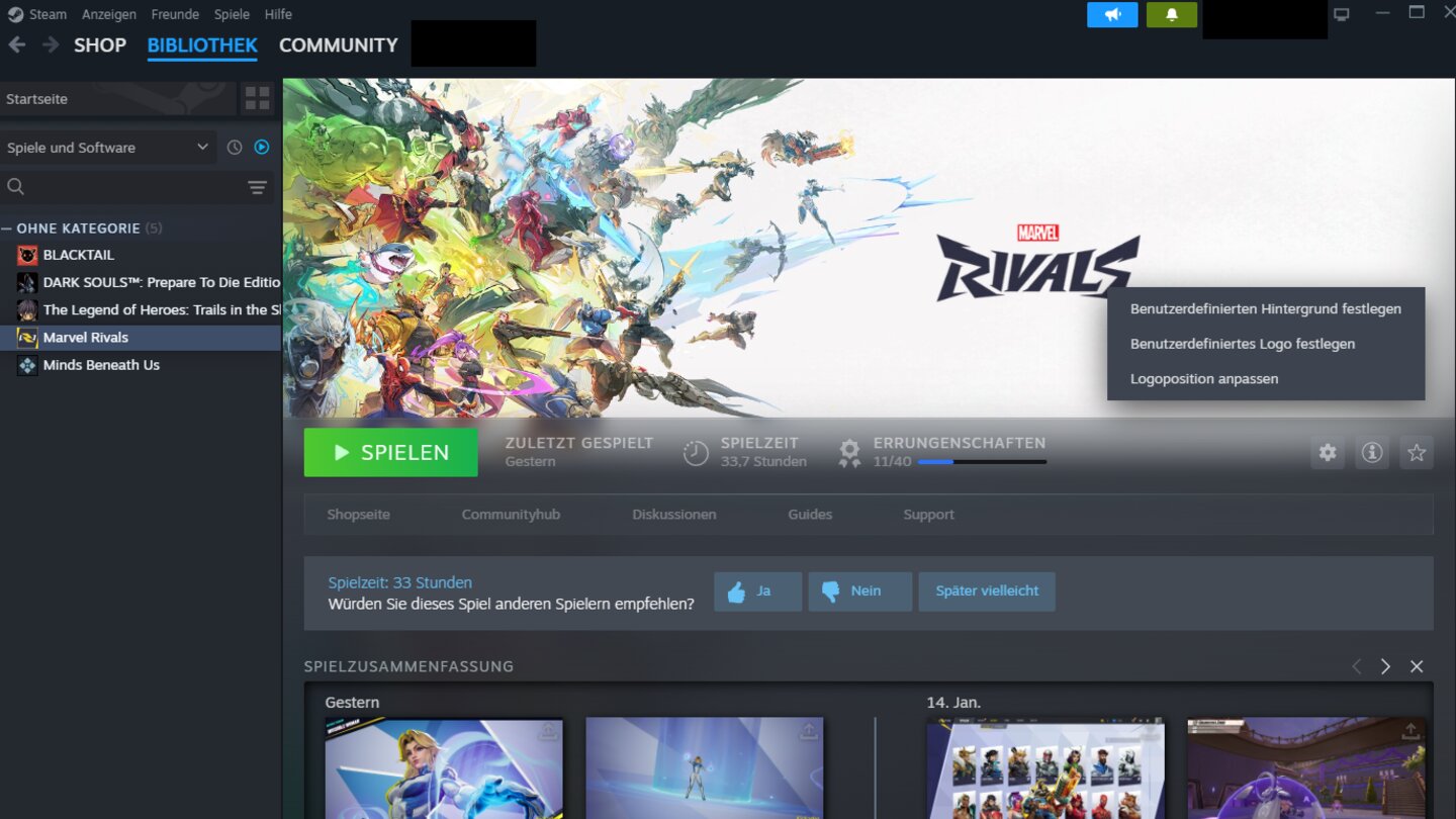 Steam - Versteckte Features