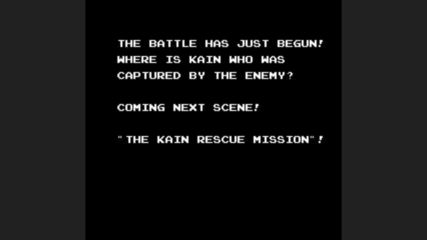 The password screen ends your game and gives you a short write-up of the story so far...