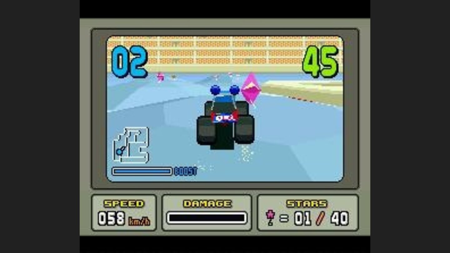 One of the more difficult courses in Stunt Trax-mode