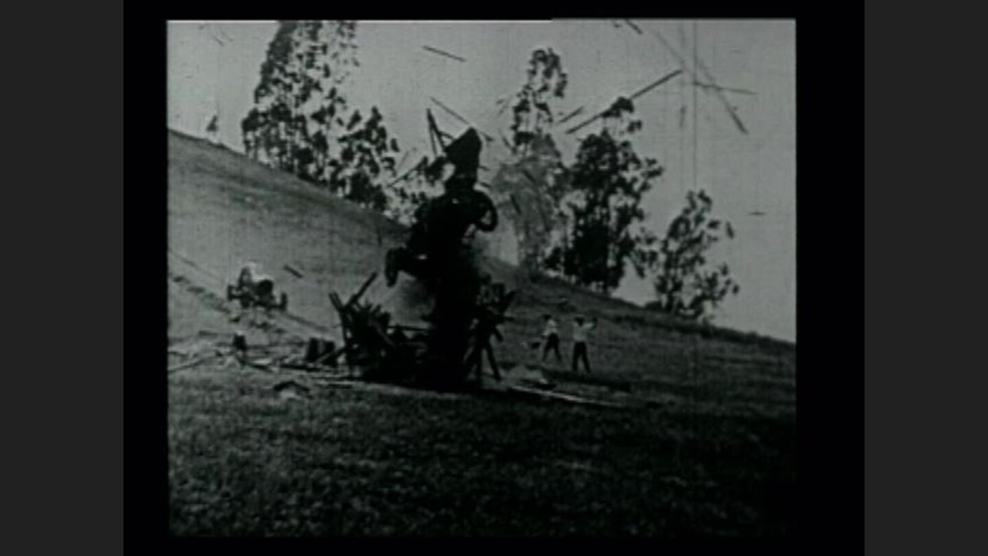 Old School Stunts. The opening video displays stunt footage from movies dating back to the black and white days.