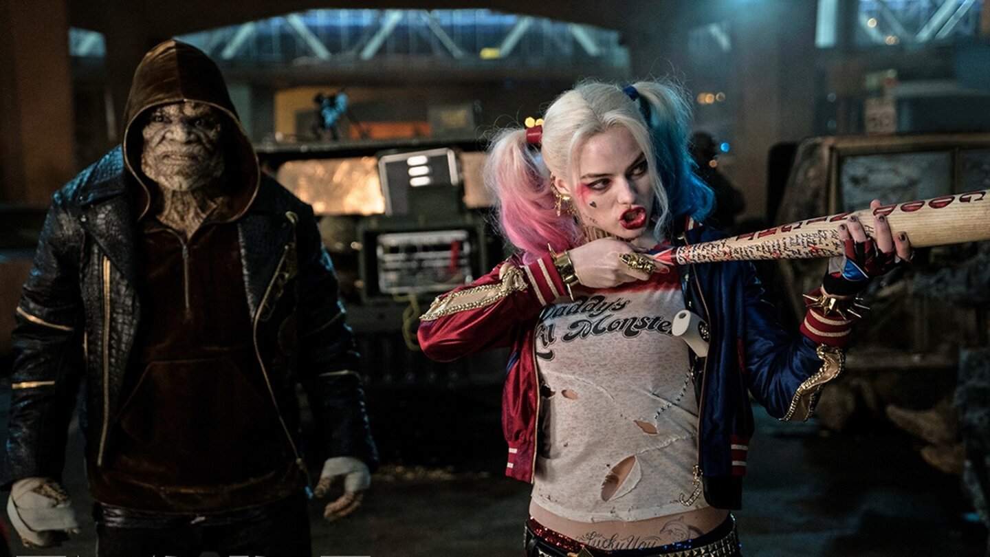 Suicide Squad
Harley Quinn (Margot Robbie) und Killer Croc (Adewale Akinnuoye-Agbaje).