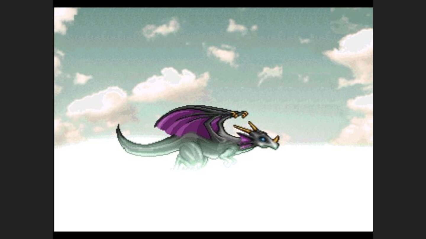 Cut scene: riding a dragon