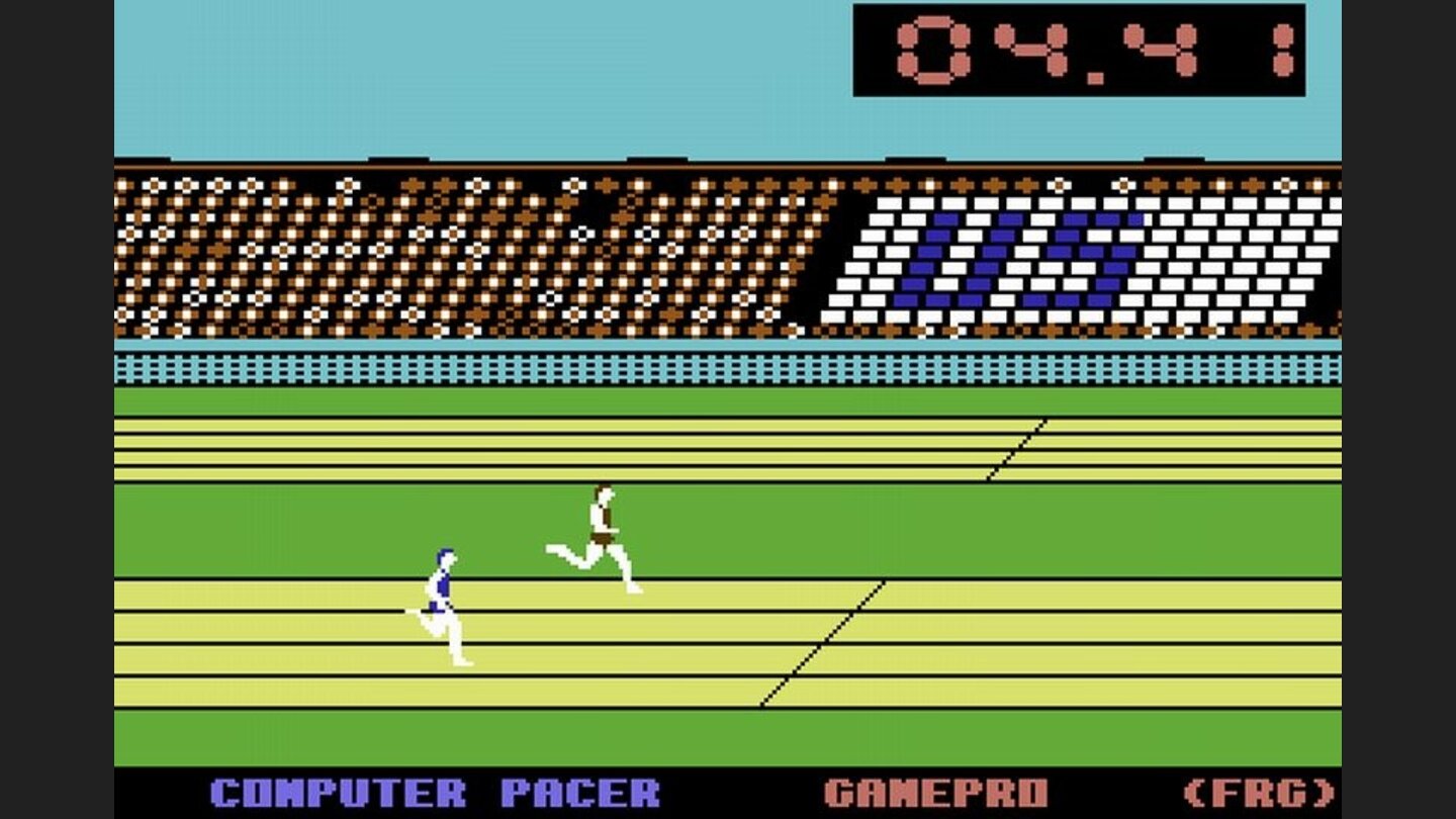 Summer Games 1Der 100-Meter-Sprint in Summer Games 1 ist ein Klassiker – und ist auch in Kombination mit der Fortsetzung spielbar.