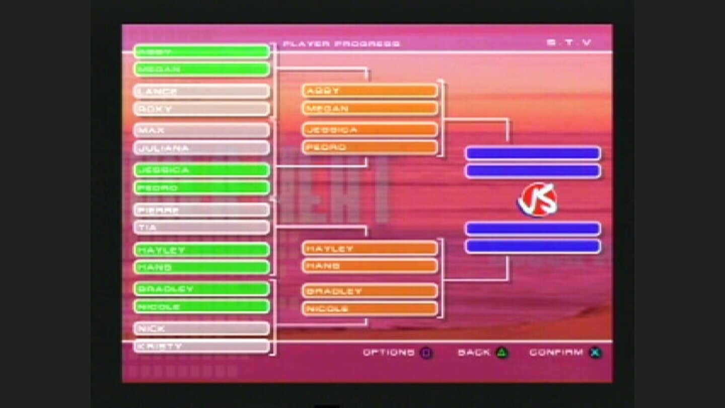 The tournament board