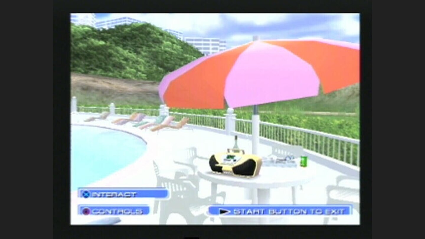 The beach house where you can view unlocked extras and other stuff