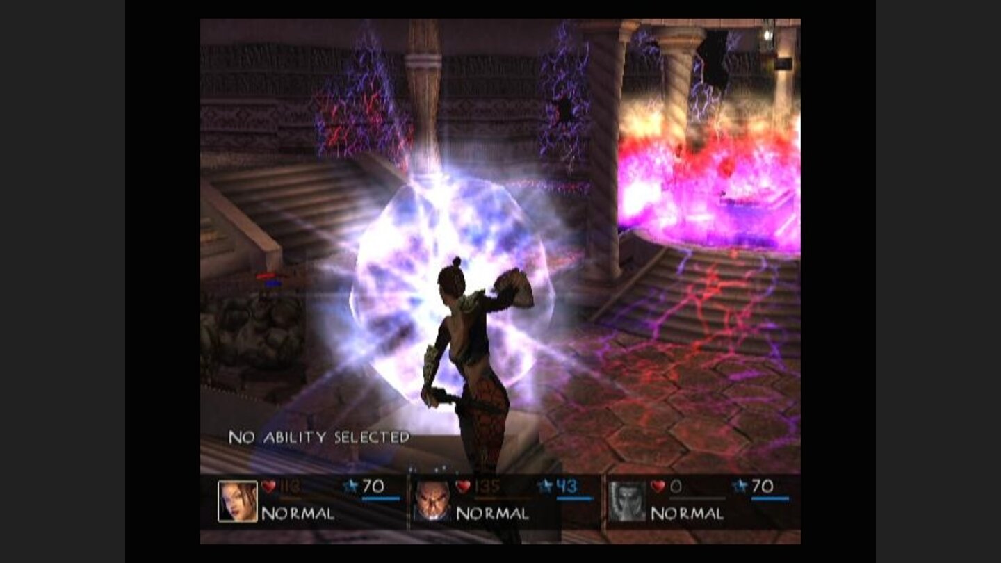 Attack these glowing spheres to prevent more monsters from appearing
