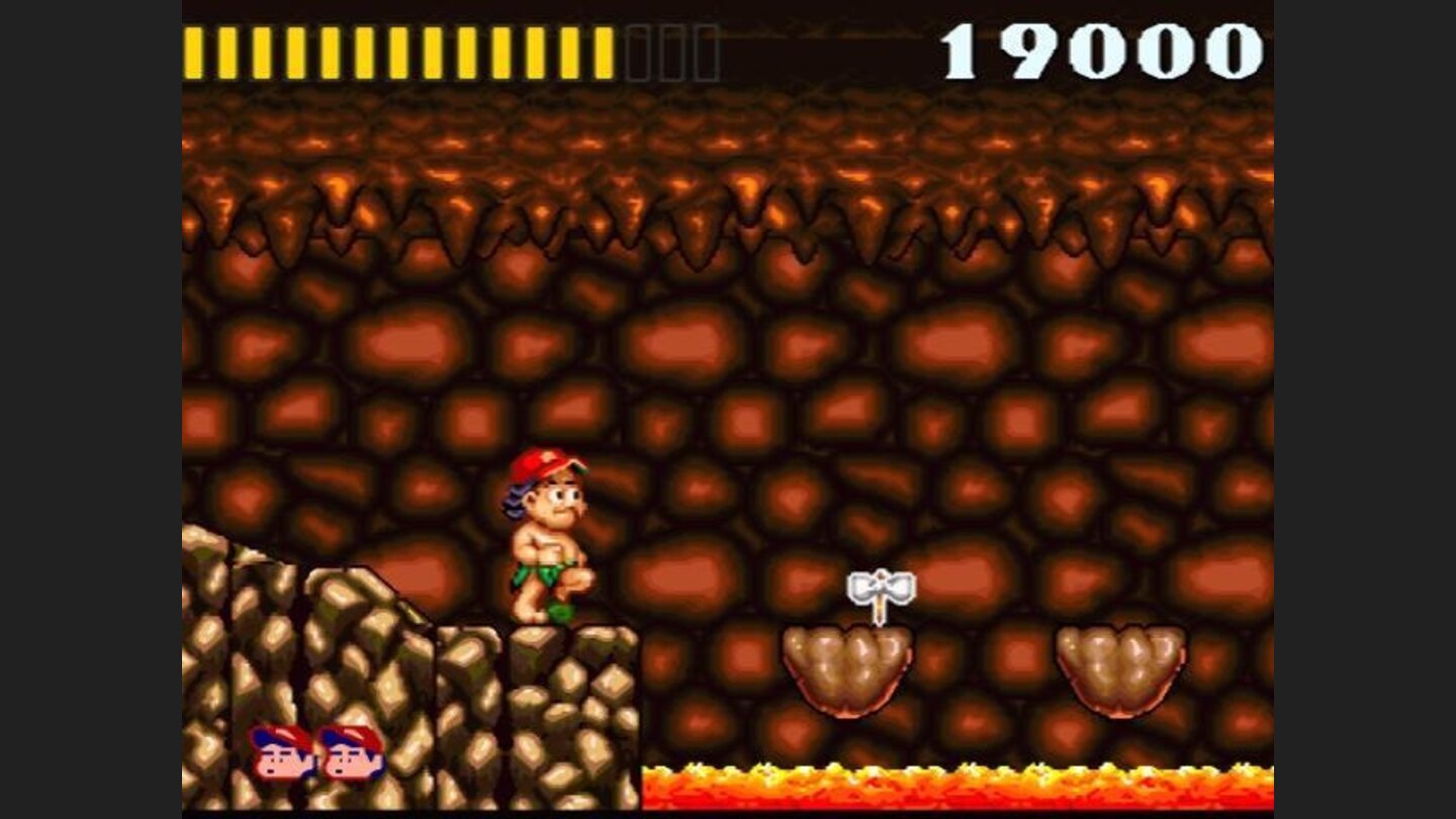 Hmm, it looks like jumping over the lava pit...