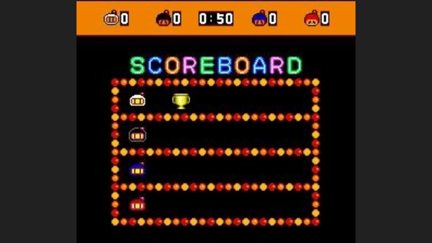 Battle mode scoreboard.