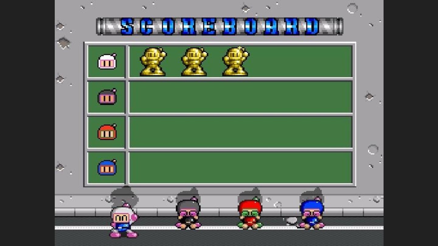 White Bomberman Wins