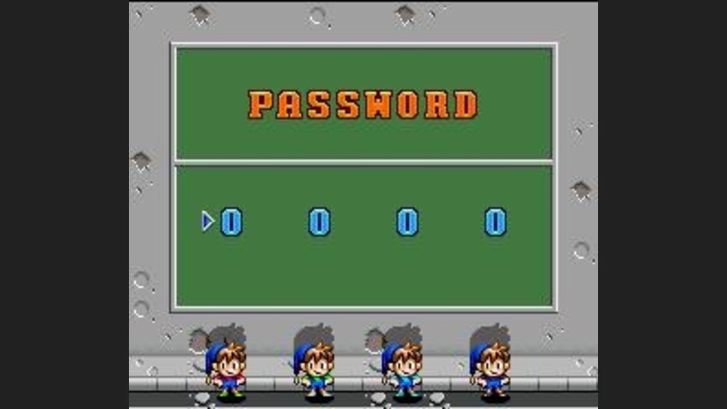 Password screen: use to continue a current game and some other goodies... ;D