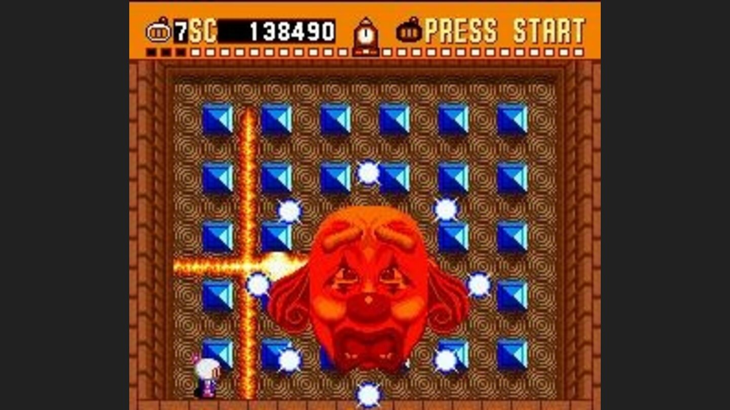 After hitting this boss, some energy balls will appear.