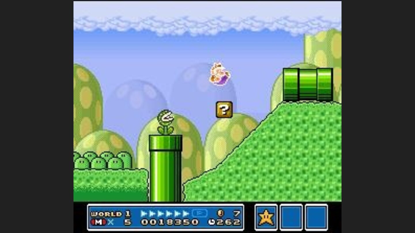The Piranha Plant see intently the new (but until Super Stars effect finishes) movement used for Mario: caper!
