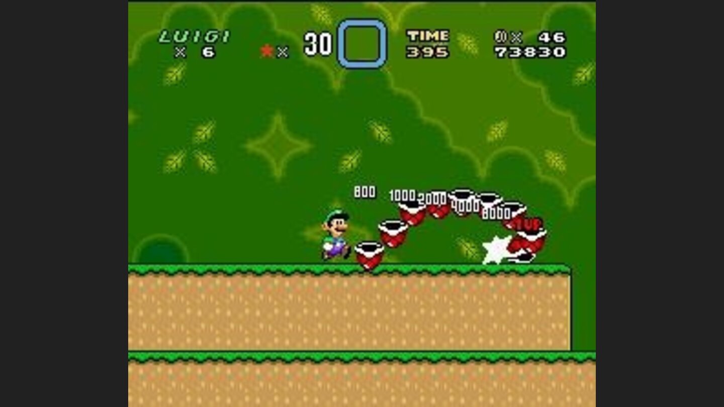 Try catch a turtle shell and eliminate many enemies (at least 8) simultaneously... 1-UP!