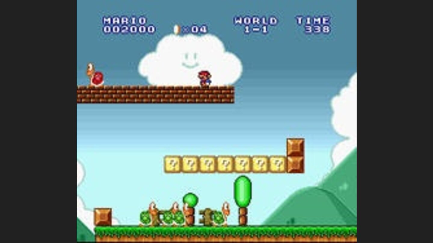 The remake of Super Mario Bros.