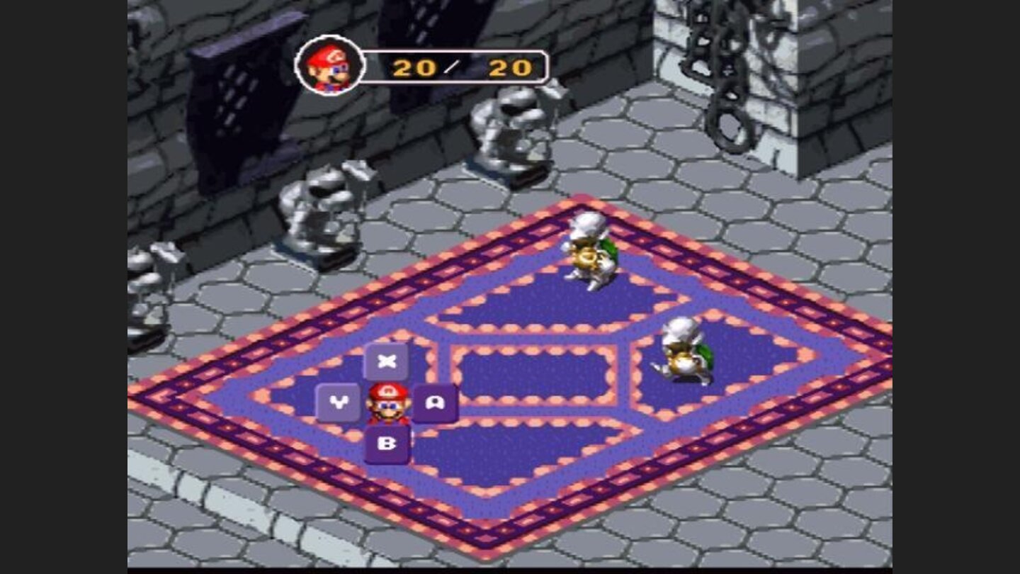 Battle. Press the pad buttons for four differend kinds of actions