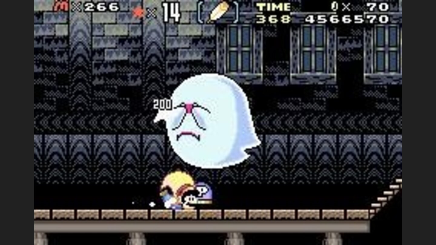 Magic cape: it gave many powers for Mario. One of them helps him to kill ghosts