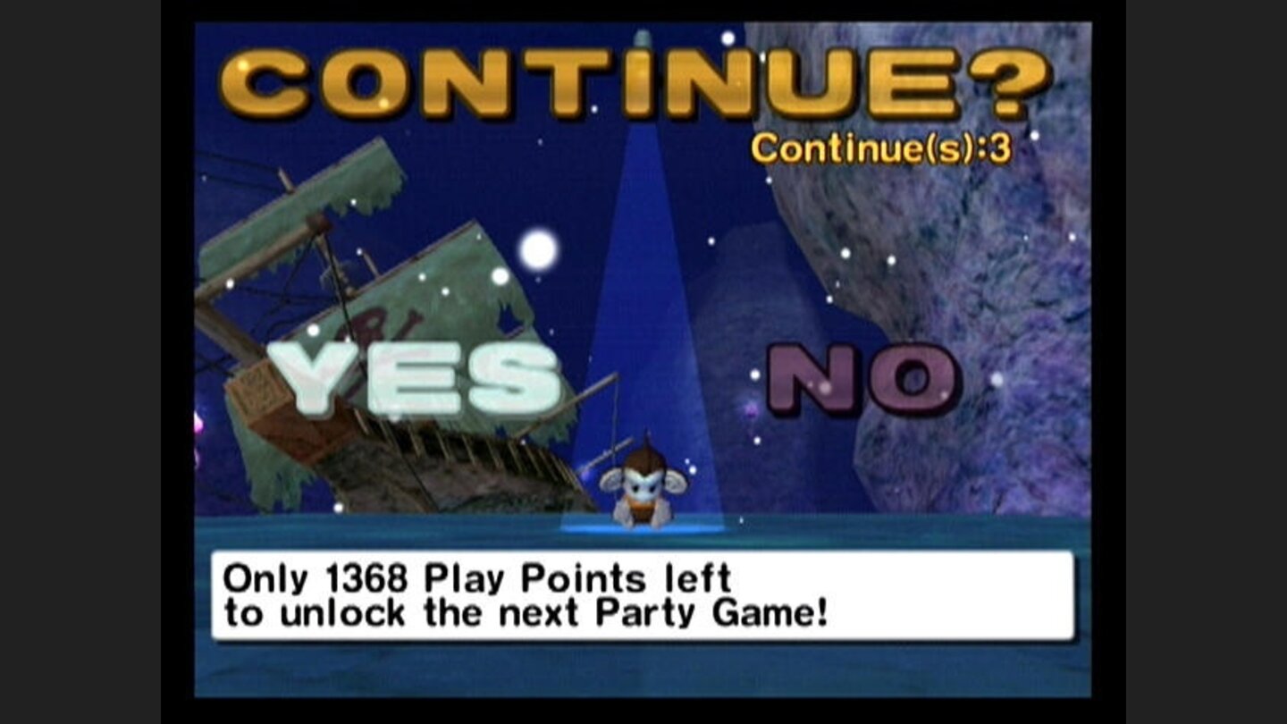 Game over, do you wish to continue?