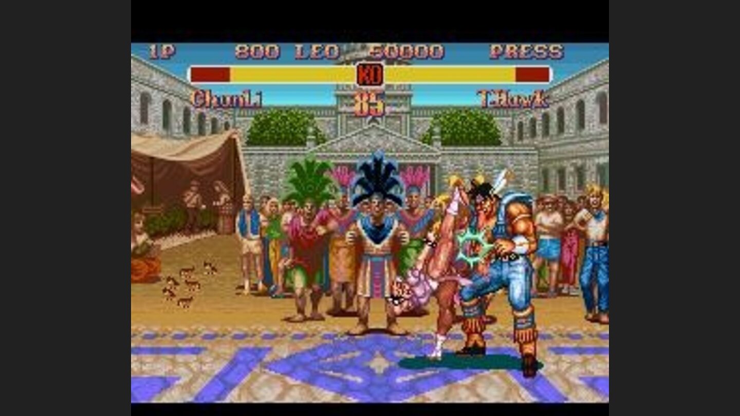 Sometimes, a strong move can remove blood from opponents face.