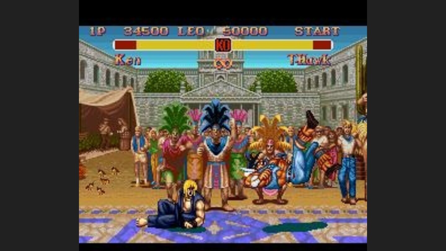 Ken observes the result of his throw (made with High Kick)... :-)