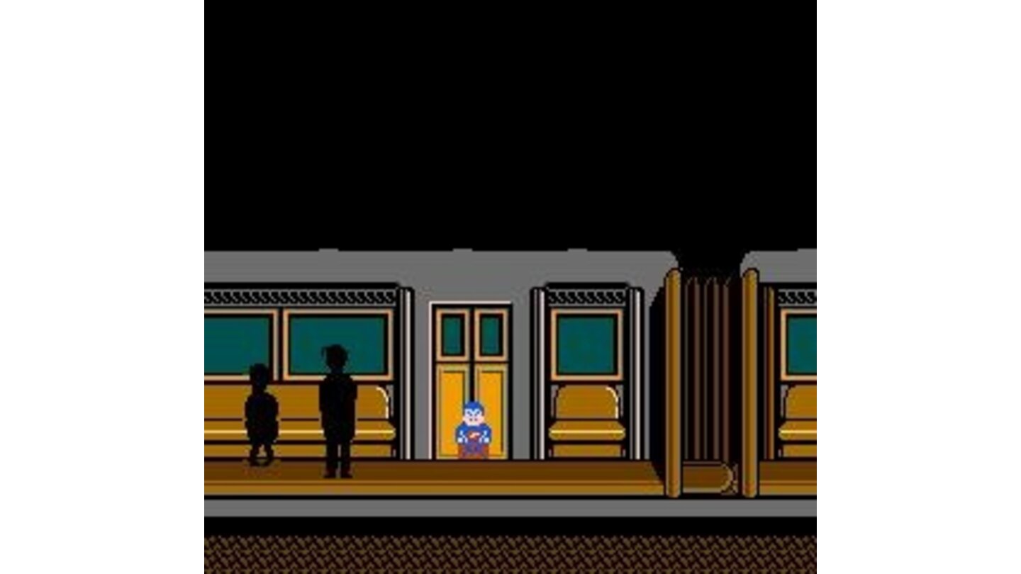 Superman riding the subway ... Superman riding the subway