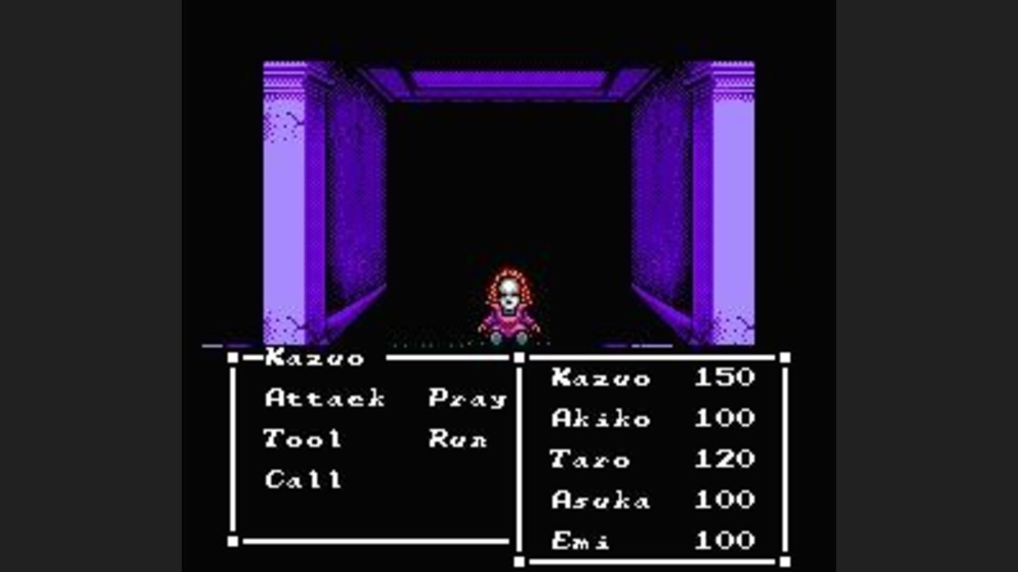 Random battle against an evil doll