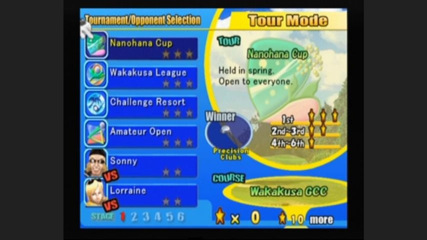 Selecting a tournament to attend