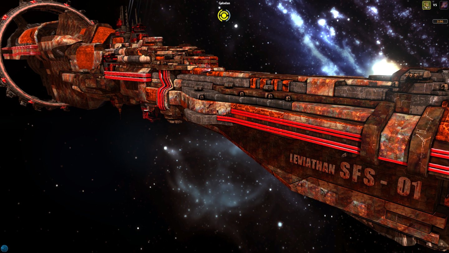 Sword of the Stars 2: Enhanced EditionDas gelegentlich auftauchende Ghost Ship ist eine harte Nuss und zerlegt mit Vorliebe teure Sternenbasen.