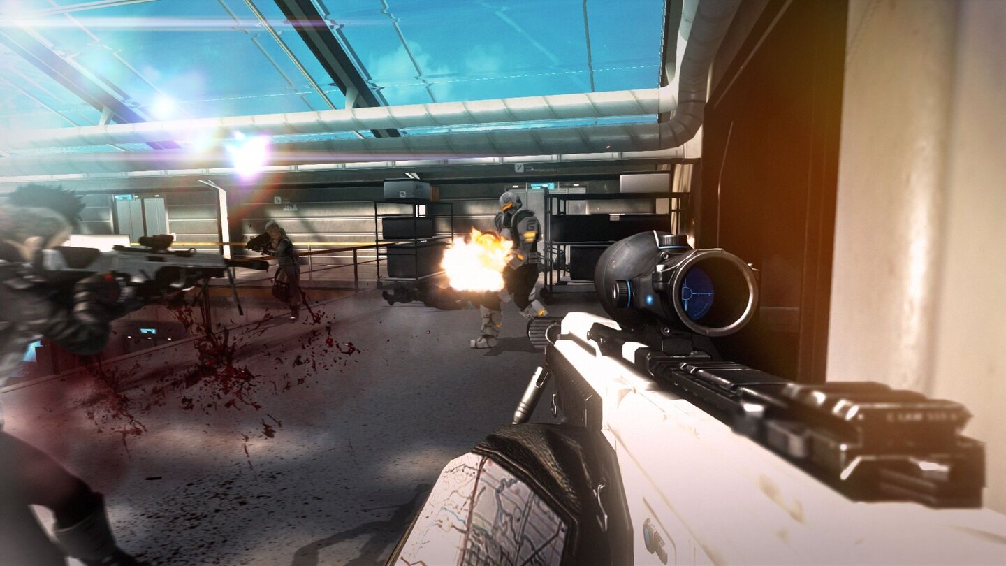 Syndicate: Der Koop-ModusWie in Modern Warfare 3 werden die Wellen immer härter, die Gegner immer stärker. Wer diese Roboter nicht gemeinsam hackt, hat keine Chance.