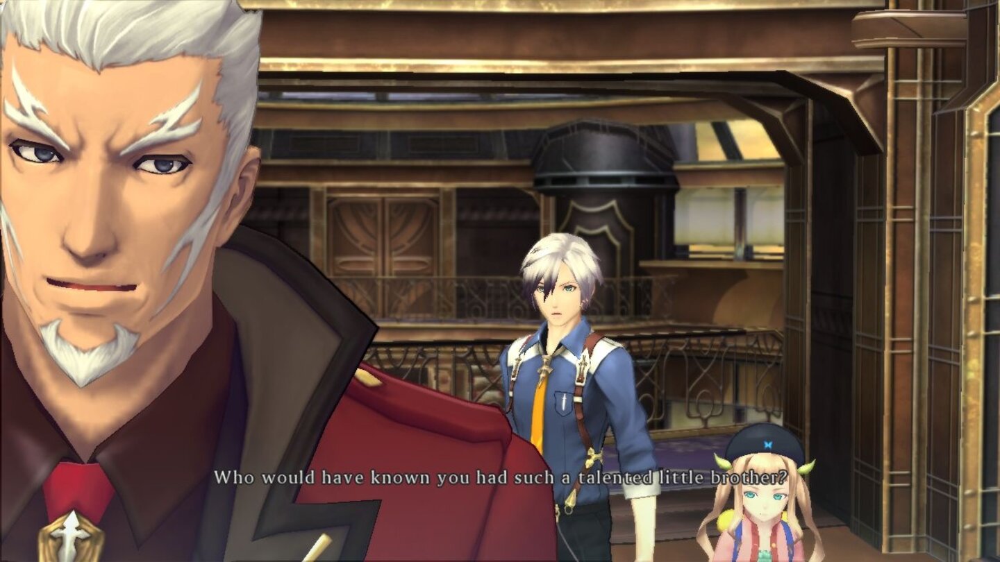 Tales of Xillia 2Der Chef der mysteriösen Spirius AG hat uns aufgrund unserer Schulden fest in der Hand.