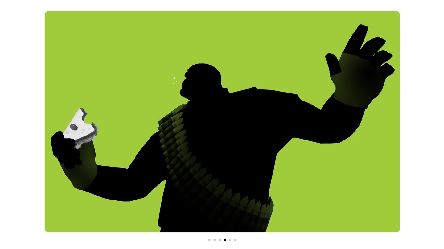 In der Valve-Version tanzt der TF2-Heavy mit seinem Sandwich.