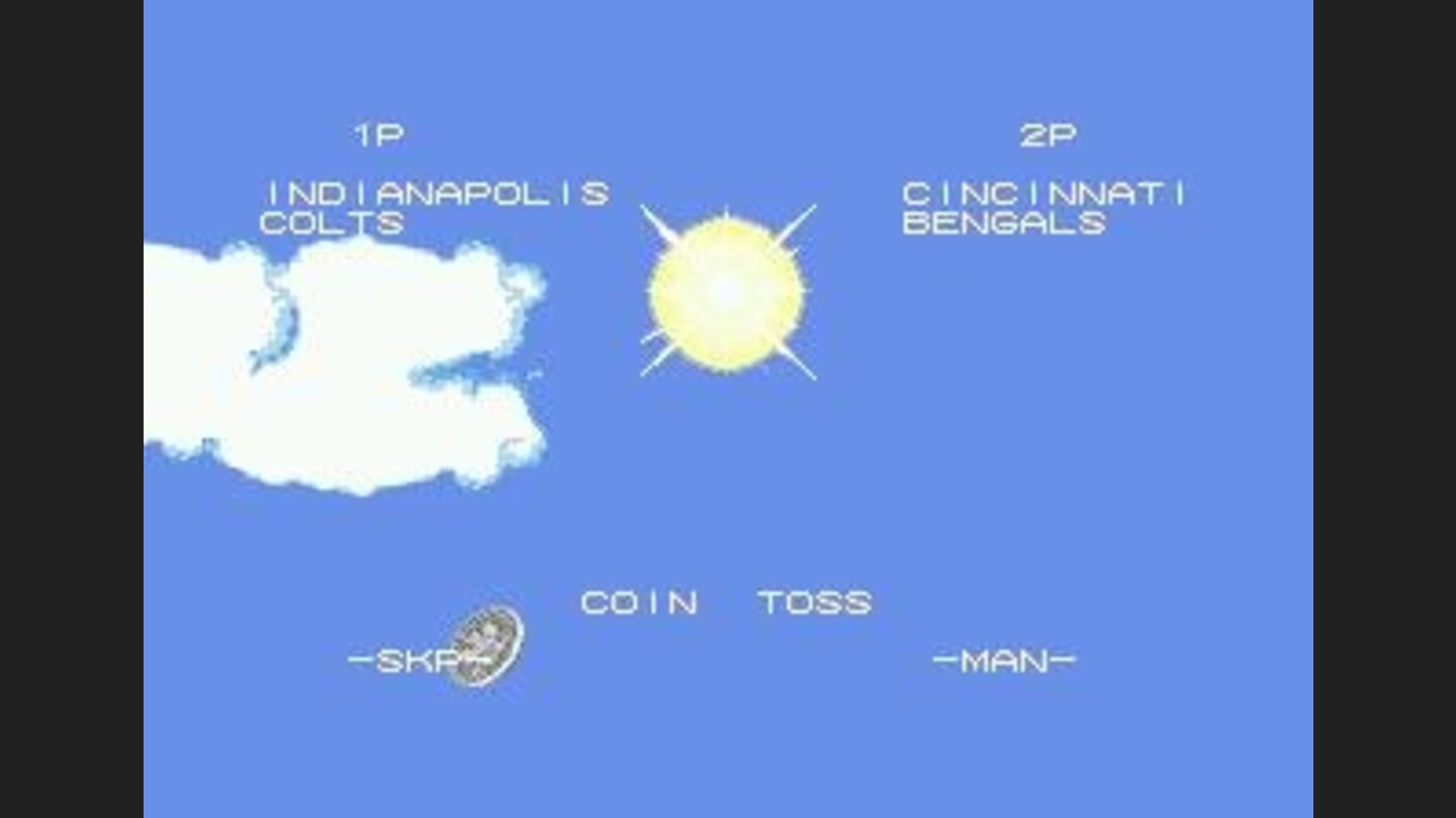 Coin toss animation is totally different in Genesis version