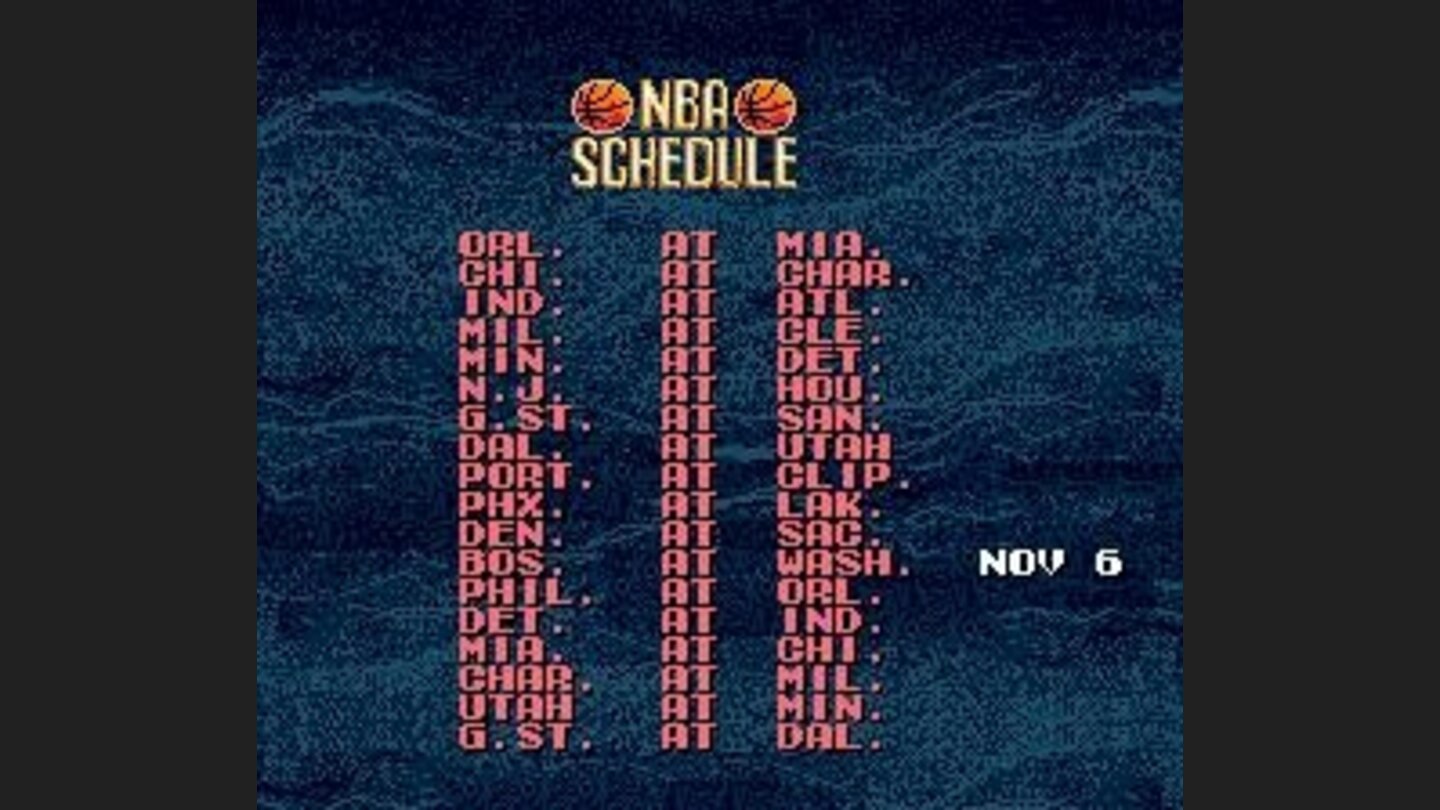 Schedule