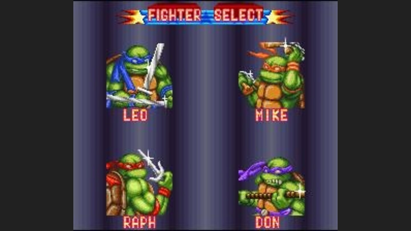 In Story Mode you can only choose between the four Turtles