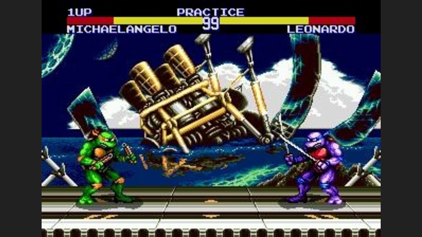 Battle near a sunken ship