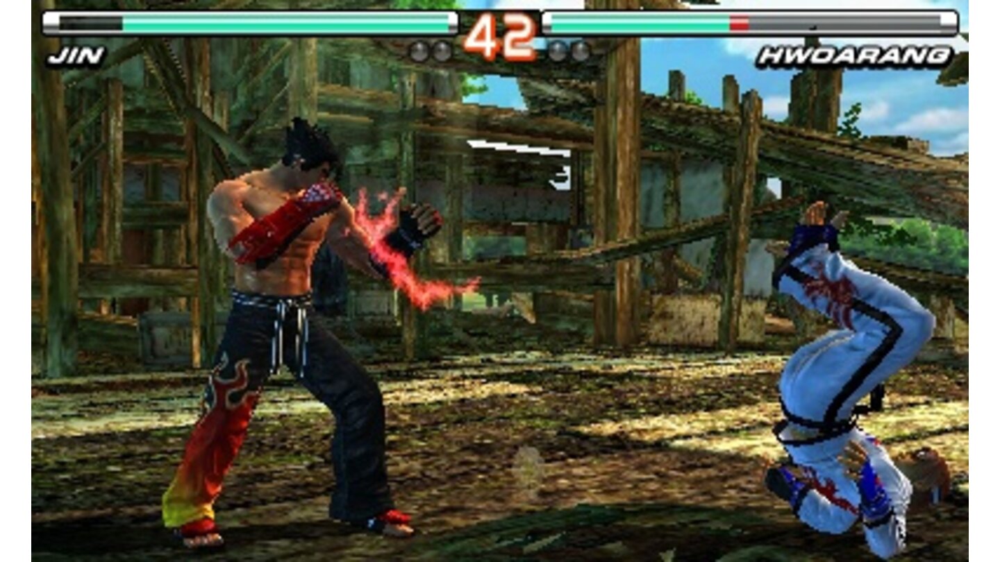 Tekken 3D Prime EditionDie Hintergründe der Arenen sind leider sehr statisch und leblos.