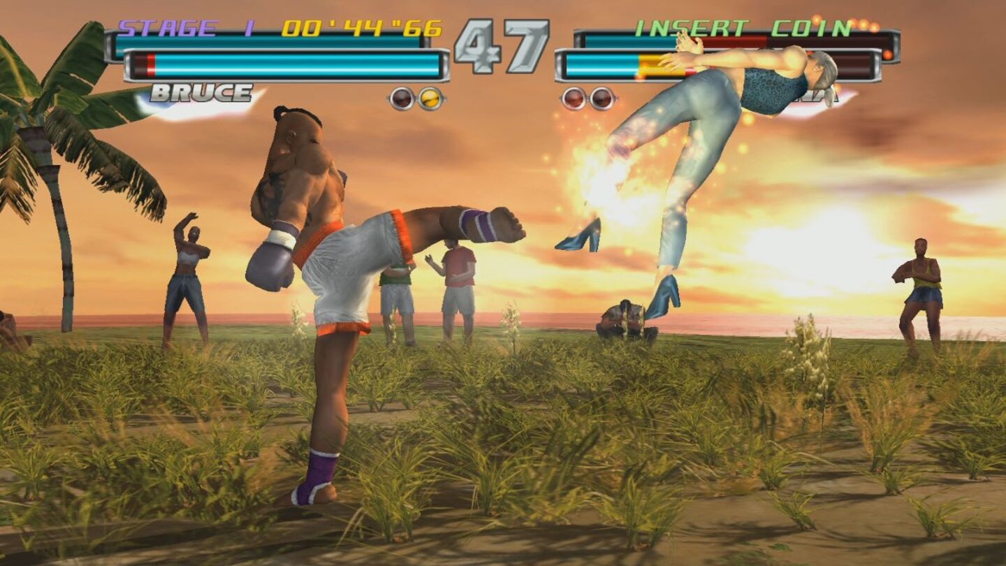 Tekken HybridAn lauschige Orte wie diesen Strand erinnert man sich als Tekken-Veteran gerne.