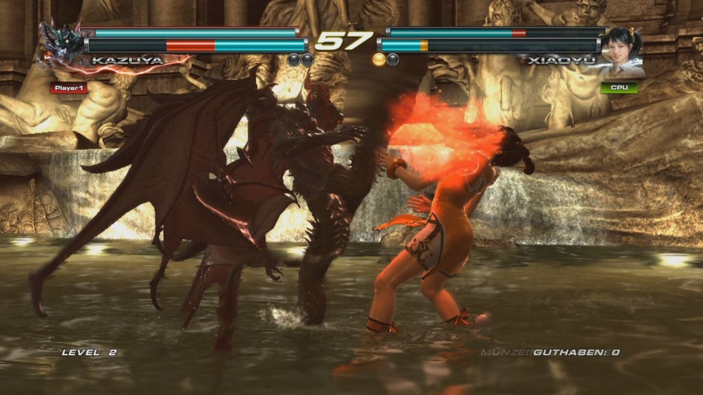 Tekken HybridDer Trevibrunnen ist eine der neuen Locations in TTT2